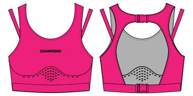 Kadınlar spor sutyeni aktif spor forması tasarımı düz tasarım tasarımı kızlar ve bayanlar için çizim tasarımı, yüzme, yoga, spor, koşu ve spor aktiviteleri için yelek