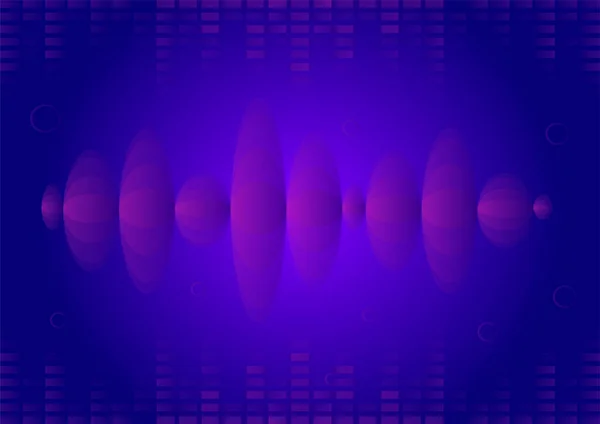 Schallwellen Abstrakter Hintergrund Optischer Täuschungsvektor — Stockvektor