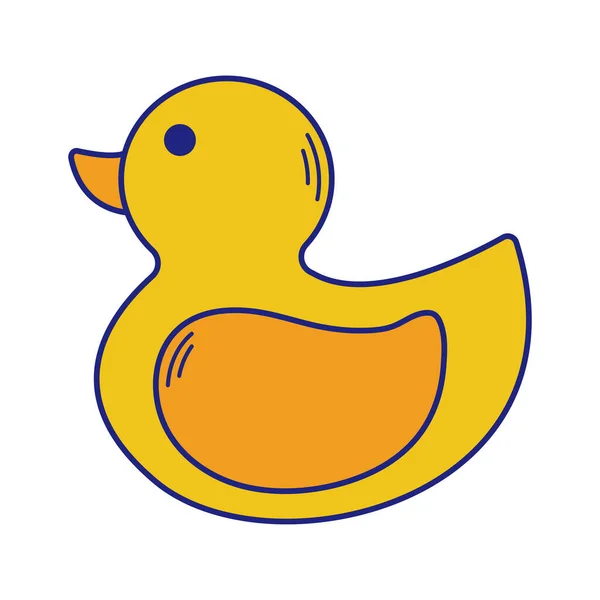 Toy Duck Ícone Design Plano Vector —  Vetores de Stock