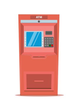 Para ATM Makinesi Clipart Vektörü