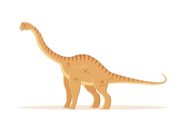 Europasaurus Dinozor Karikatür Karakteri Vektör İllüstrasyonu. jpg
