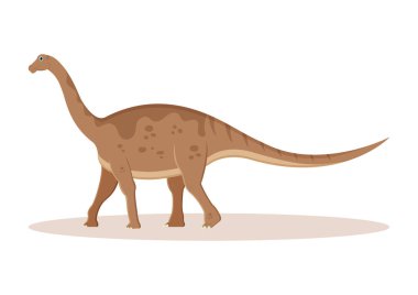 LiRainosaurus Dinozor Çizgi Film Karakteri Vektör İllüstrasyonu