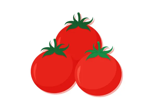토마토 신선한 야채의 일러스트 맛있는 건강한 — 스톡 벡터