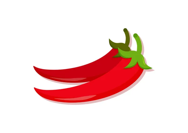 辣椒新鲜蔬菜的病媒图解 美味的健康食品 — 图库矢量图片