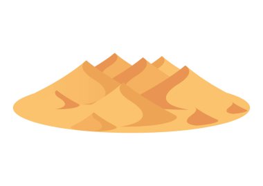 Kum tepeciği vektör düz tasarım