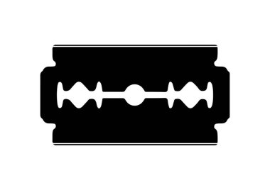 Jilet vektör düz dizaynının silueti. Siyah beyaz jilet.