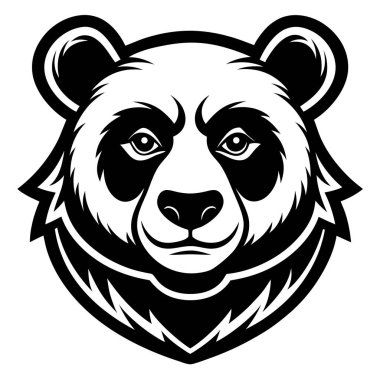 Beyaz arkaplanda basit bir maskot logosu