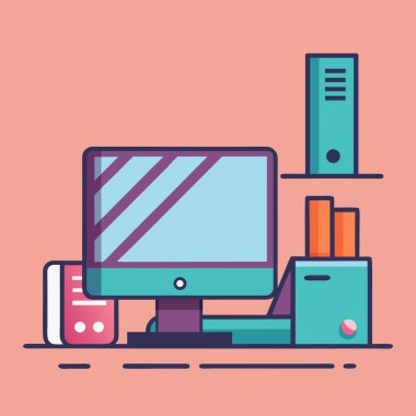 Minimalist Biçimli Modern Masaüstü Bilgisayarının Resmini Göster