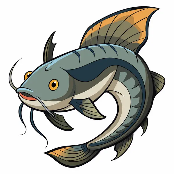 Yayınbalığı beyaz arka planda tırmanıyor 