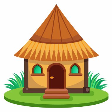 Beyaz arkaplanda kulübe klip