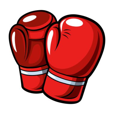 Beyaz arka planda boks eldivenleri