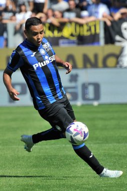 Atalanta 'dan Luis Muriel, İtalya SerieA Şampiyonası' nda Atalanta, Cremonese 1, Atalanta 1, Cremonese 1 'e karşı, Gewiss Stadyumu' nda oynanan karşılaşma sırasında.