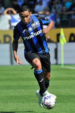 Atalanta 'dan Luis Muriel, İtalya SerieA Şampiyonası' nda Atalanta, Cremonese 1, Atalanta 1, Cremonese 1 'e karşı, Gewiss Stadyumu' nda oynanan karşılaşma sırasında.