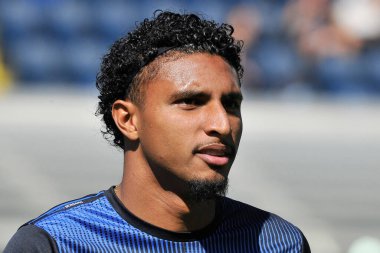 Atalanta 'nın Ederson oyuncusu, Atalanta - Cremonese final maçı sırasında, Atalanta 1, Cremonese 1, Gewiss Stadyumu' nda oynandı..