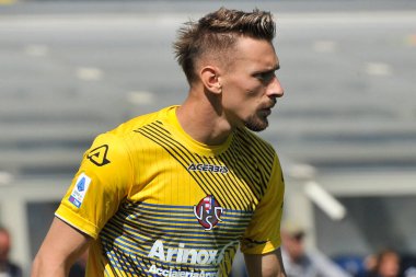 Cremonese 'den Ionut Radu, İtalya SerieA İtalya Şampiyonası' nda Atalanta, Cremonese 1, Atalanta 1, Cremonese 1, Gewiss Stadyumu 'nda oynandı..