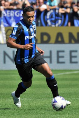 Atalanta 'dan Luis Muriel, İtalya SerieA Şampiyonası' nda Atalanta, Cremonese 1, Atalanta 1, Cremonese 1 'e karşı, Gewiss Stadyumu' nda oynanan karşılaşma sırasında.