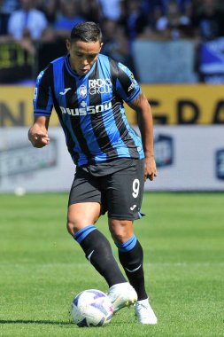 Atalanta 'dan Luis Muriel, İtalya SerieA Şampiyonası' nda Atalanta, Cremonese 1, Atalanta 1, Cremonese 1 'e karşı, Gewiss Stadyumu' nda oynanan karşılaşma sırasında.