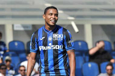 Atalanta 'dan Luis Muriel, İtalya SerieA Şampiyonası' nda Atalanta, Cremonese 1, Atalanta 1, Cremonese 1 'e karşı, Gewiss Stadyumu' nda oynanan karşılaşma sırasında.