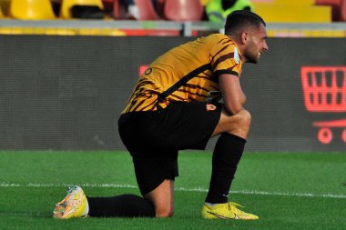 Benevento 'nun Gaetano Letizia oyuncusu, Benevento ile Ascoli arasındaki İtalyan SerieB Ligi maçında, Benevento 1, Ascoli 1, Ciro Vigorito Stadyumu' nda oynandı..