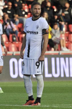 Ascoli 'den Federico Dionisi, İtalya SerieB Ligi maçında Benevento - Ascoli final maçı, Benevento 1, Ascoli 1, Ciro Vigorito Stadyumu' nda oynandı..