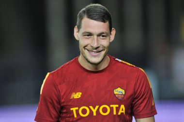 Roma 'nın Andrea Belotti oyuncusu, İtalya SerieA şampiyonası sırasında Empoli - Roma final maçı, Empoli 1, Roma 2, Carlo Castellani Stadyumu' nda oynandı.. 