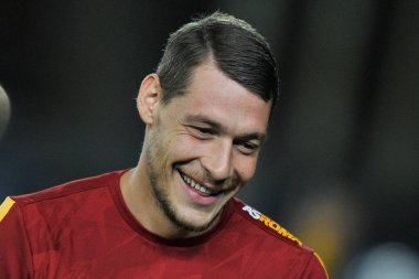 Roma 'nın Andrea Belotti oyuncusu, İtalya SerieA şampiyonası sırasında Empoli - Roma final maçı, Empoli 1, Roma 2, Carlo Castellani Stadyumu' nda oynandı.. 