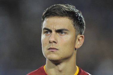 Roma 'nın Paulo Dybala oyuncusu, İtalya SerieA şampiyonası sırasında Empoli - Roma final maçı, Empoli 1, Roma 2, Carlo Castellani Stadyumu' nda oynandı.. 