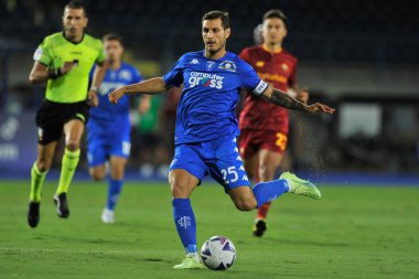 Empoli 'nin Filippo Bandinelli oyuncusu, İtalya SerieA şampiyonası sırasında Empoli - Roma final maçı, Empoli 1, Roma 2, Carlo Castellani Stadyumu' nda oynandı.. 