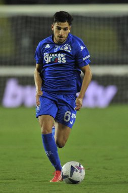 Empoli 'nin Fabiano Parisi oyuncusu, İtalya SerieA şampiyonası sırasında Empoli - Roma final maçı, Empoli 1, Roma 2, Carlo Castellani Stadyumu' nda oynandı.. 