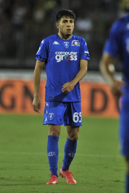 Empoli 'nin Fabiano Parisi oyuncusu, İtalya SerieA şampiyonası sırasında Empoli - Roma final maçı, Empoli 1, Roma 2, Carlo Castellani Stadyumu' nda oynandı.. 