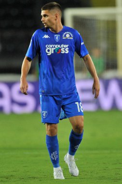Empoli 'den Gabriel Razvan Marin, İtalya SerieA İtalya Şampiyonası' nda Empoli 'ye karşı Roma final maçı, Empoli 1, Roma 2, Carlo Castellani Stadyumu' nda oynandı.. 
