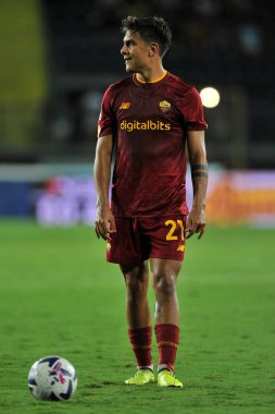 Roma 'nın Paulo Dybala oyuncusu, İtalya SerieA şampiyonası sırasında Empoli - Roma final maçı, Empoli 1, Roma 2, Carlo Castellani Stadyumu' nda oynandı.. 