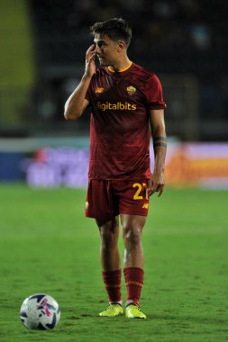 Roma 'nın Paulo Dybala oyuncusu, İtalya SerieA şampiyonası sırasında Empoli - Roma final maçı, Empoli 1, Roma 2, Carlo Castellani Stadyumu' nda oynandı.. 