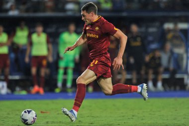 Roma 'nın Andrea Belotti oyuncusu, İtalya SerieA şampiyonası sırasında Empoli - Roma final maçı, Empoli 1, Roma 2, Carlo Castellani Stadyumu' nda oynandı.. 