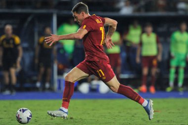 Roma 'nın Andrea Belotti oyuncusu, İtalya SerieA şampiyonası sırasında Empoli - Roma final maçı, Empoli 1, Roma 2, Carlo Castellani Stadyumu' nda oynandı.. 