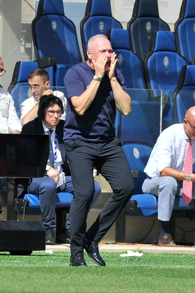 Massimiliano Alvini Trener Cremonese Podczas Serii Meczowejwłoskie Mistrzostwo Atalanta Cremonese — Zdjęcie stockowe