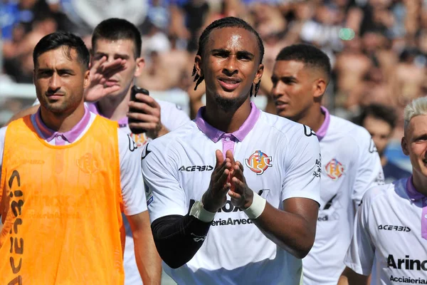 stock image Emanuel Aiwu player of Cremonese, during the match serieA italian championship Atalanta vs Cremonese final result, Atalanta 1 , Cremonese 1, match played at the Gewiss Stadium.