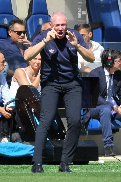 Massimiliano Alvini Coach Cremonese Matchen Serienett Italienskt Mästerskap Atalanta Cremonese — Stockfoto