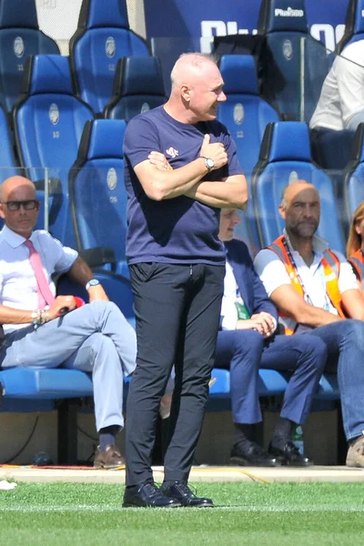 Massimiliano Alvini Trainer Von Cremonese Während Des Spiels Seriea Italienische — Stockfoto