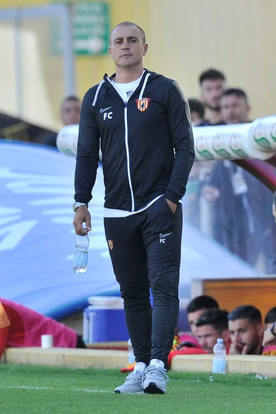 Fabio Cannavaro Entrenador Benevento Durante Partido Liga Italiana Serieb Entre —  Fotos de Stock