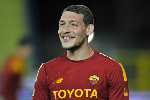 Andrea Belotti Player Roma Podczas Meczu Seriewłoskie Mistrzostwo Empoli Roma — Zdjęcie stockowe
