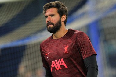 Liverpool 'dan Alisson Becker, Napoli - Liverpool final maçı, Napoli 4, Liverpool 1, Diego Armando Maradona Stadyumu' nda oynandı..