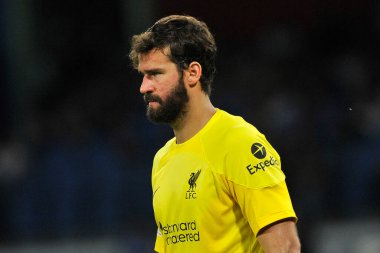 Liverpool 'dan Alisson Becker, Napoli - Liverpool final maçı, Napoli 4, Liverpool 1, Diego Armando Maradona Stadyumu' nda oynandı.. 
