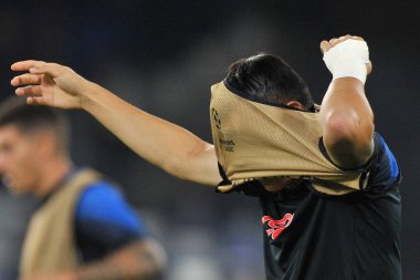 Napoli 'den Kim Min Jae, Şampiyonlar Ligi maçında Napoli - Rangers final maçı, Napoli 3, Rangers 0, Diego Armando Maradona Stadyumu' nda oynandı..
