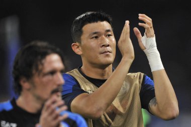 Napoli 'den Kim Min Jae, Şampiyonlar Ligi maçında Napoli - Rangers final maçı, Napoli 3, Rangers 0, Diego Armando Maradona Stadyumu' nda oynandı..