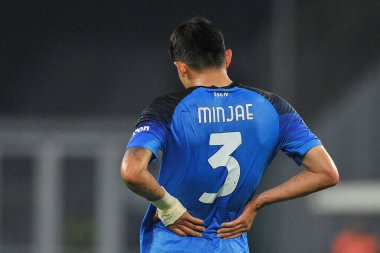 Napoli 'nin Kim Minjae oyuncusu, Napoli - Rangers final maçı sırasında, Napoli 3, Rangers 0, Diego Armando Maradona Stadyumu' nda oynandı..