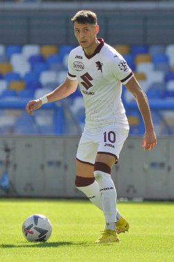 Torino 'lu Sasa Lukiç, Napoli ile Torino arasındaki İtalya Serie A ligi maçında, Torino 3, Torino 1, Diego Armando Maradona Stadyumu' nda oynandı..