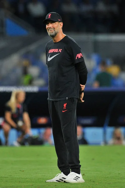 Franck Anguissa Player Napoli End Thiago Alcntara Player Liverpool Κατά — Φωτογραφία Αρχείου