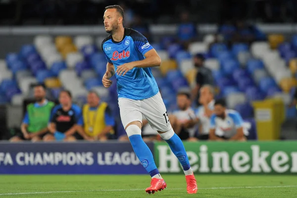 stock image Amir Rrahmani player of Napoli, during the match of the uefa champions league between Napoli vs Liverpool final result, Napoli 4, Liverpool 1, match played at the Diego Armando Maradona stadium. 