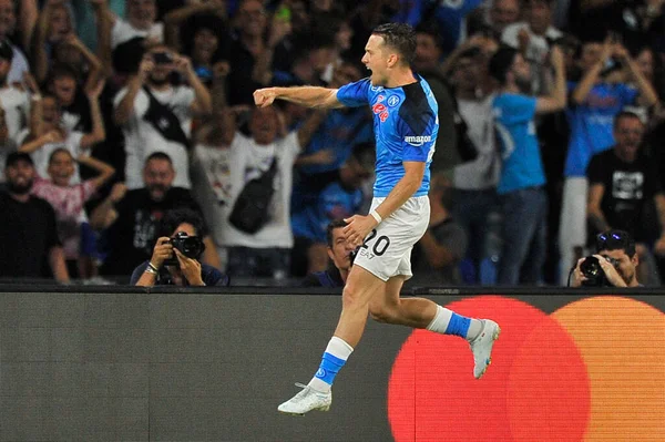 Piotr Zielinski Speler Van Napoli Tijdens Wedstrijd Van Uefa Champions — Stockfoto